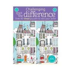 Coperta cărții Challenging Spot the Difference Over 60 Timed Puzzles to Test Your Skills