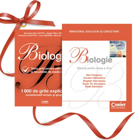 Coperta cărții Pachet Biologie teste grilă admitere medicină + Manual Biologie a XI-a Niculescu