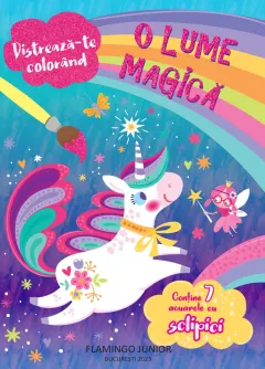 Coperta cărții O lume magică. Carte de colorat cu 7 acuarele cu sclipici