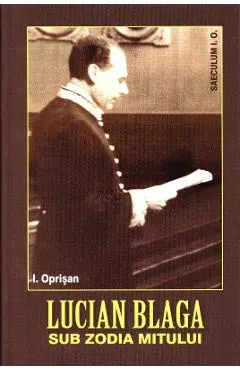 Coperta cărții Lucian Blaga, sub zodia mitului