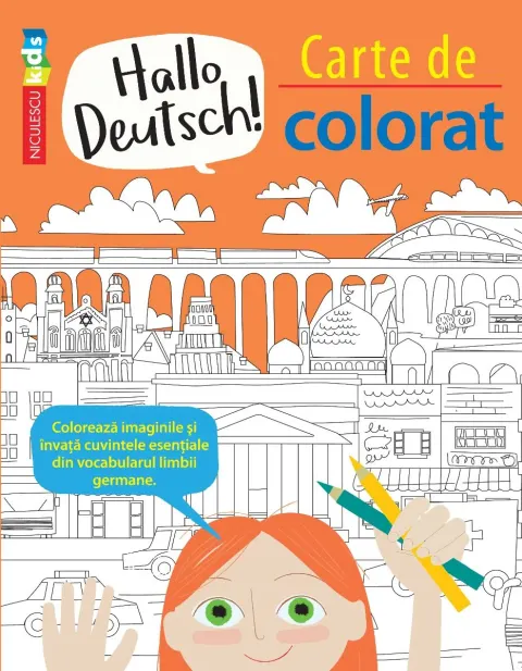 Coperta cărții Hallo Deutsch! Carte de colorat