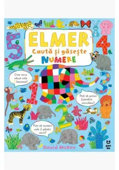 Coperta cărții Elmer caută și găsește numere
