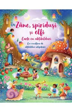 Coperta cărții Zâne, spiriduși și elfi. Carte cu abțibilduri