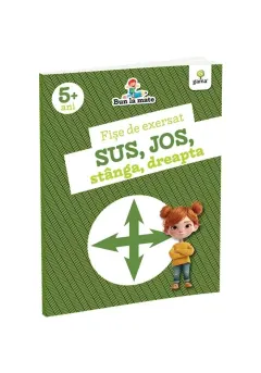 Coperta cărții Fise de exersat SUS, JOS, STANGA, DREAPTA