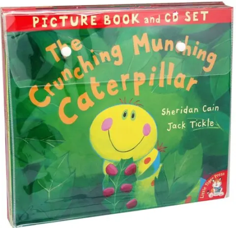 Coperta cărții The Crunching Munching Caterpillar and Other Stories Collection - 10 Books & CDs