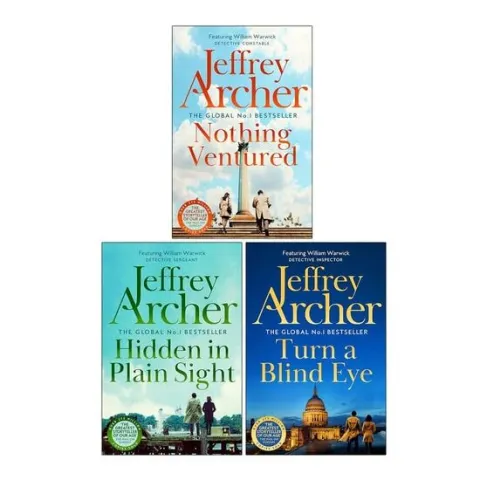 Coperta cărții William Warwick Novels Collection 3 Books Set By Jeffrey Archer (Nothing Ventured, Hidden in Plain Sight, Turn a Blind Eye)
