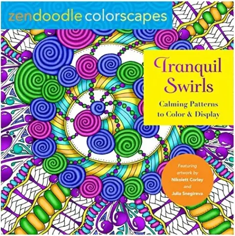Coperta cărții Zendoodle Colorscapes : Tranquil Swirls
