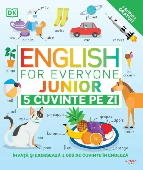 Coperta cărții English for Everyone. Junior. 5 cuvinte pe zi