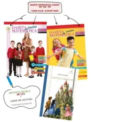 Coperta cărții Gazeta Matematica Junior. Nr. 158, iunie 2026 - Nr. 159, iulie-august 2026 (Bonus: Carte de lectura Castelul Fermecat)