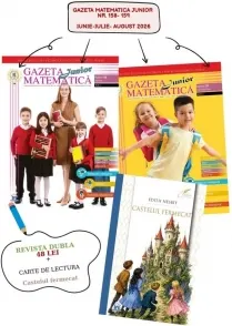Coperta cărții Gazeta Matematica Junior. Nr. 158, iunie 2026 - Nr. 159, iulie-august 2026 (Bonus: Carte de lectura Castelul Fermecat)