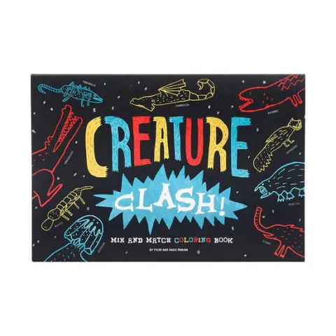 Coperta cărții Creature Clash! Mix and Match Coloring Book