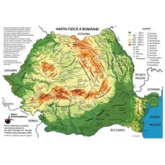 Coperta cărții Plansa harta Romaniei pliata