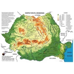 Coperta cărții Plansa harta Romaniei pliata