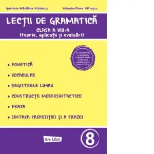 Coperta cărții Lectii de gramatica - clasa a VIII-a