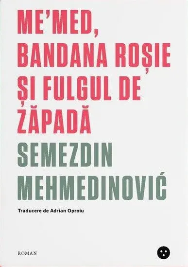 Coperta cărții Me’med, bandana roșie și fulgul de zăpadă