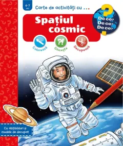 Coperta cărții Carte de activități cu... Spațiul cosmic