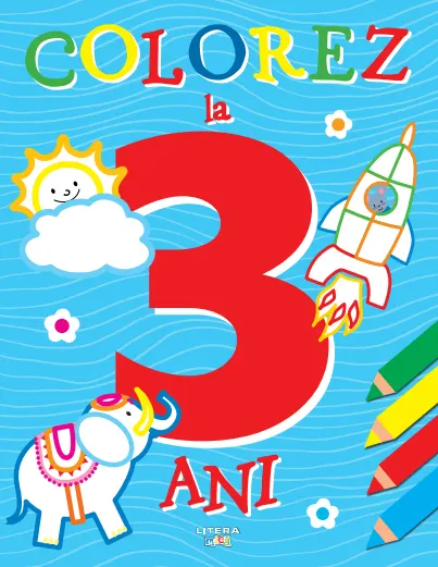 Coperta cărții Colorez la 3 ani
