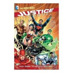 Coperta cărții Justice League, Geoff Johns, Jim Lee, Scott Williams