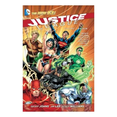 Coperta cărții Justice League, Geoff Johns, Jim Lee, Scott Williams