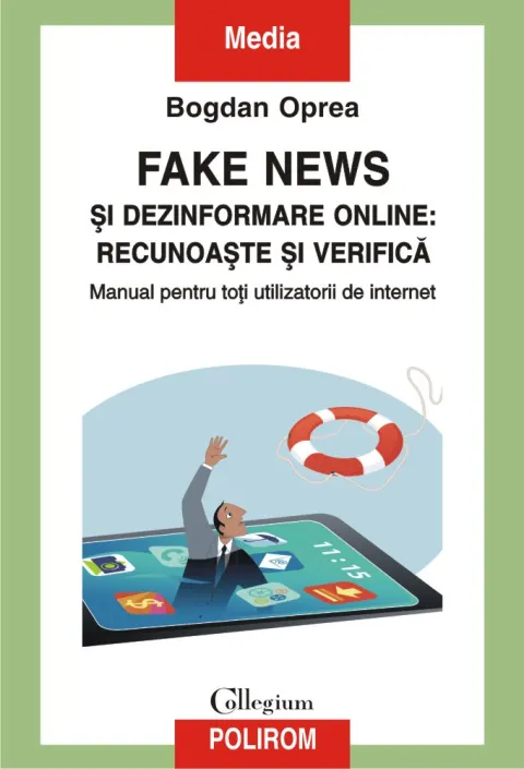 Coperta cărții Fake news și dezinformare online: recunoaște și verifică. Manual pentru toți utilizatorii de internet