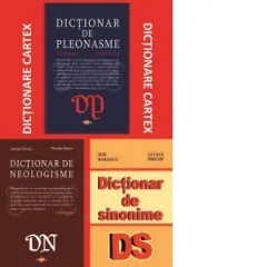 Coperta cărții Pachet dictionare: 1. Dictionar de neologisme; 2. Dictionar de pleonasme; 3. Dictionar de sinonime
