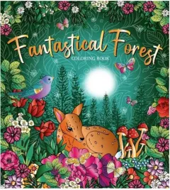 Coperta cărții Fantastical forest coloring book