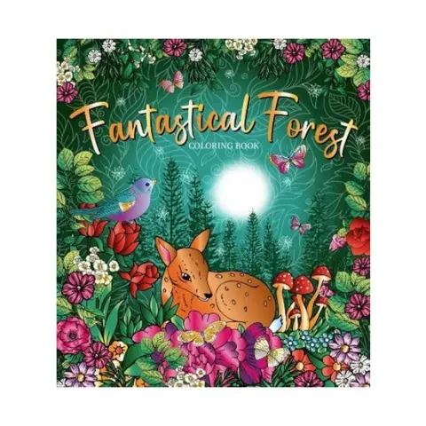 Coperta cărții Fantastical forest coloring book