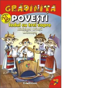 Coperta cărții Povesti: Iedul cu trei capre. Ridichea uriasa. Manusa