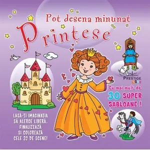 Coperta cărții Pot desena minunat Printese