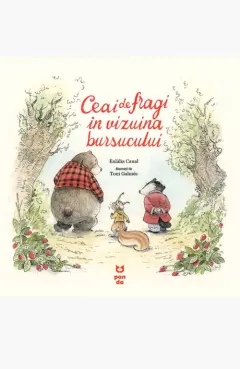 Coperta cărții Ceai de fragi în vizuina bursucului