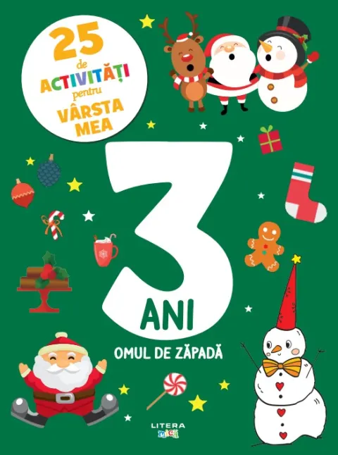 Coperta cărții 25 de activitati pentru varsta mea. 3 ani. Omul de zapada