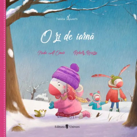 Coperta cărții Familia Iepuretti. O zi de iarnă