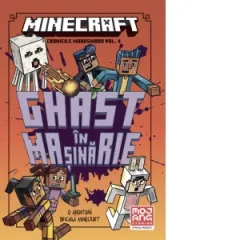 Coperta cărții Minecraft. Cronicile Woodsword. Ghast în mașinărie (Vol. 4)