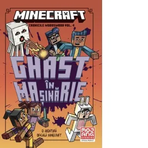 Coperta cărții Minecraft. Cronicile Woodsword. Ghast în mașinărie (Vol. 4)
