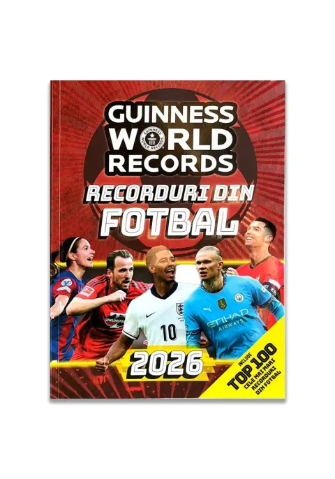 Coperta cărții Guinness World Records - Recorduri din fotbal 2026