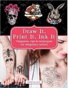 Coperta cărții Draw & Print Temporary Tattoos