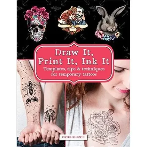 Coperta cărții Draw & Print Temporary Tattoos