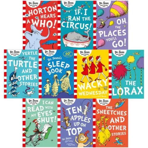 Coperta cărții Dr Seuss Childrens Book Collection 10 Books Set The Lorax, Scrambled Eggs Super, Horton Hears A Who And More