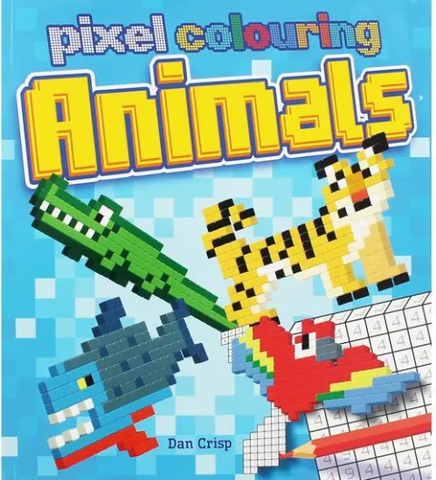 Coperta cărții Pixel Colouring Animals
