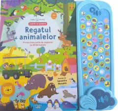 Coperta cărții Bebe invata. Carte cu sunete. Regatul animalelor