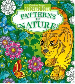 Coperta cărții Patterns in Nature Creative Pages Coloring Book