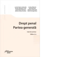 Coperta cărții Drept penal. Partea generala. Caiet de seminar. Editia a 2-a