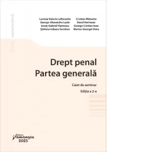 Coperta cărții Drept penal. Partea generala. Caiet de seminar. Editia a 2-a