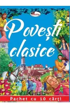 Coperta cărții Povesti clasice. Pachet cu 10 carti