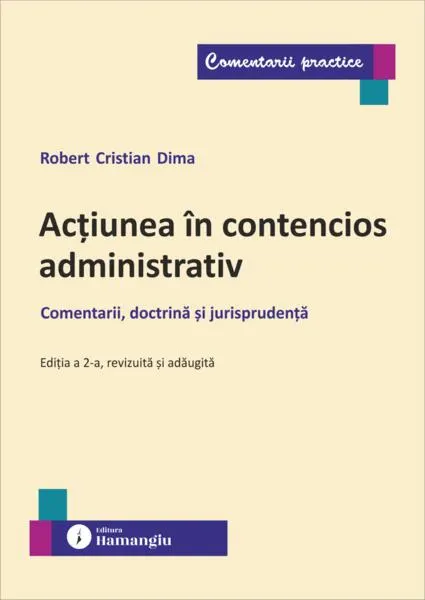 Coperta cărții Actiunea in contencios administrativ Ed.2