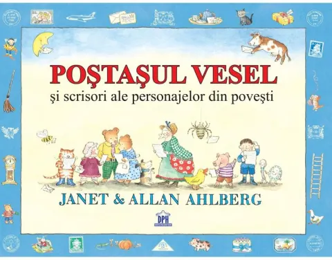 Coperta cărții Poștașul vesel și scrisori ale personajelor din povești