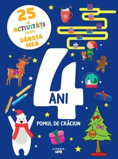 Coperta cărții 25 de activitati pentru varsta mea. 4 ani. Pomul de Craciun