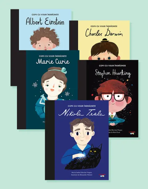 Coperta cărții Pachet 2 Copii cu visuri indraznete (5 volume)