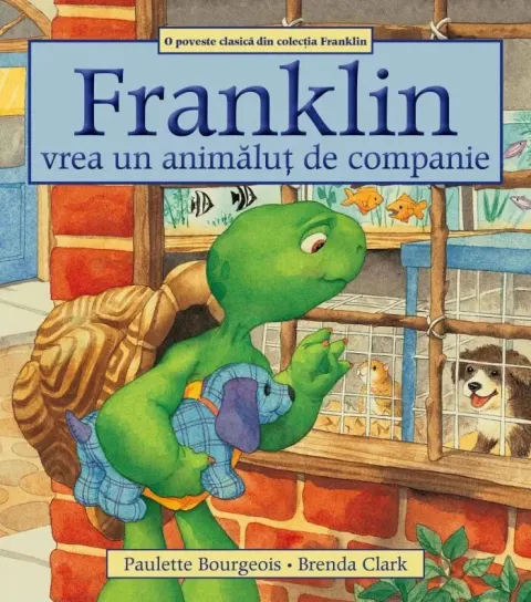 Coperta cărții Franklin vrea un animăluț de companie