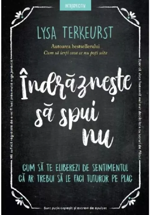 Coperta cărții Indrazneste sa spui nu